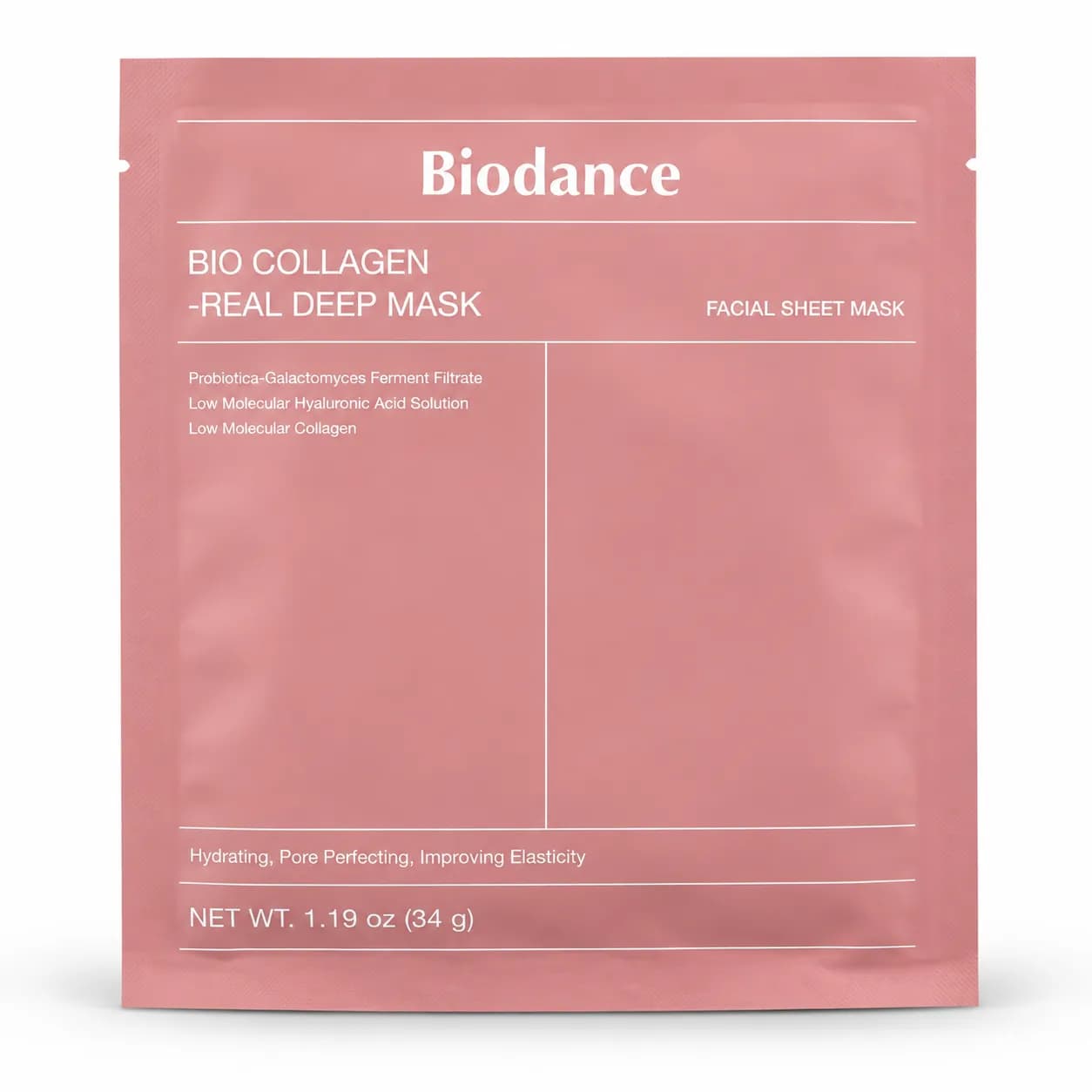 ماسک ورقهای بیودنس Bio Collagen Real Deep Mask | آبرسان و سفتکننده پوست
