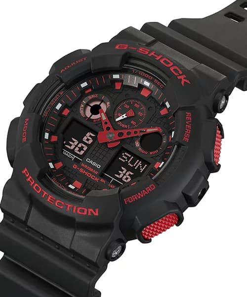 ساعت مچی مردانه G-SHOCK کاسیو مدل CASIO-GA-100BNR-1ADR — تصویر ۵