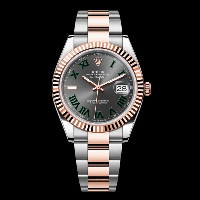 رولکس Datejust 41 Wimbledon خاکستری و سبز | رفرنس 126331-0015