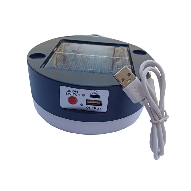 چراغ کمپینگ شارژی/خورشیدی مدل DC5-6V 100W (سولار) — تصویر ۶