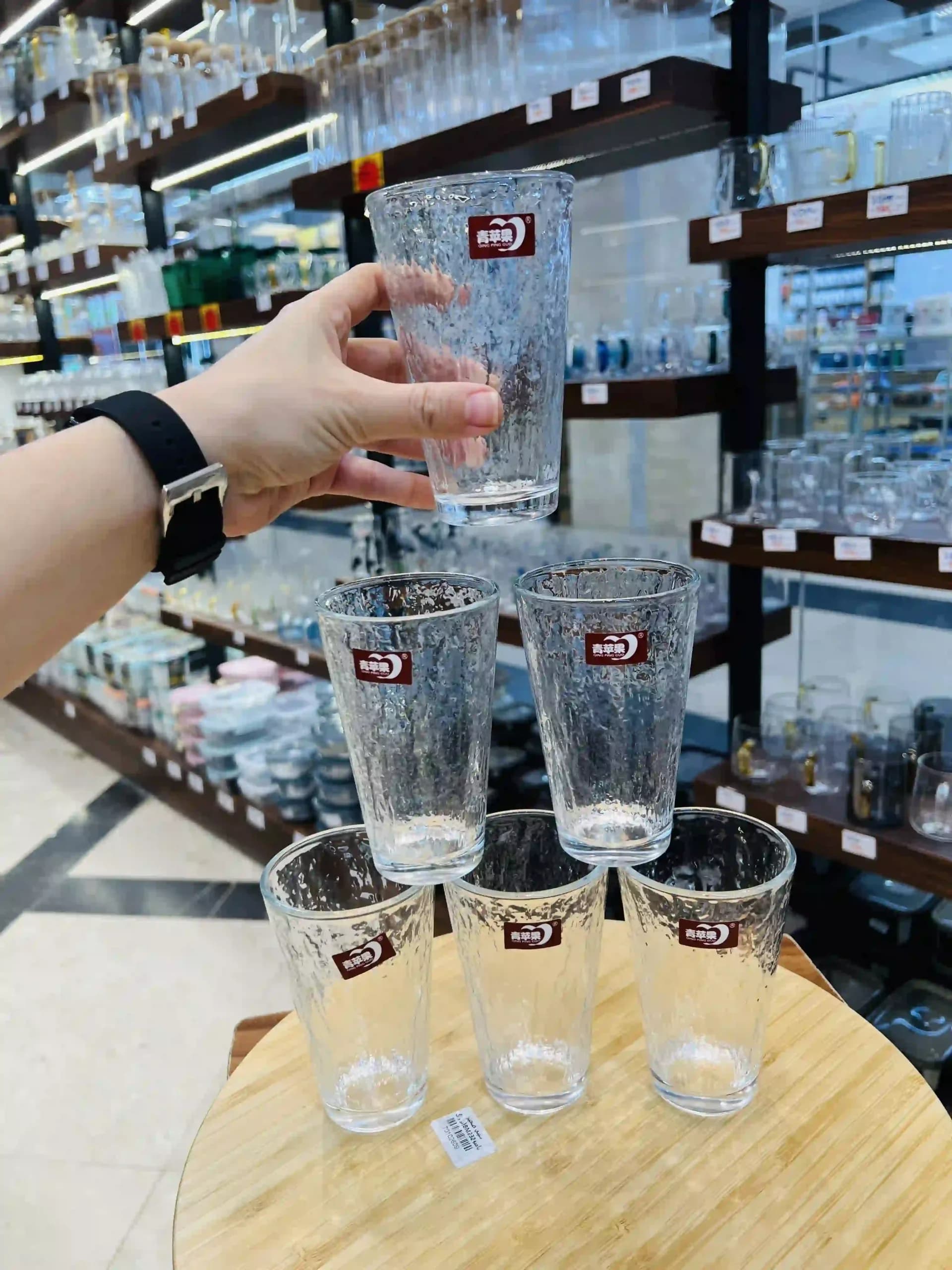 لیوان ۶ عددی بلور دلی (Deli) مدل Y5076W (۳۱۵ میلیلیتر) — تصویر ۳