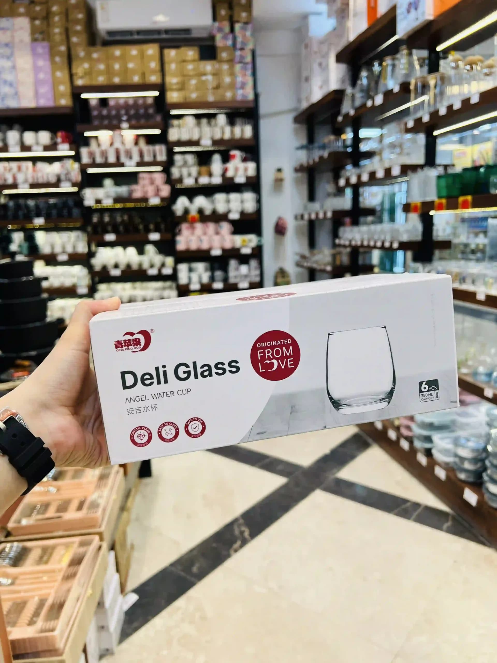 ننیم لیوان ۶ عددی بلور دلی (Deli) مدل ES7002-2 (۳۵۰ میلیلیتر) — تصویر ۲