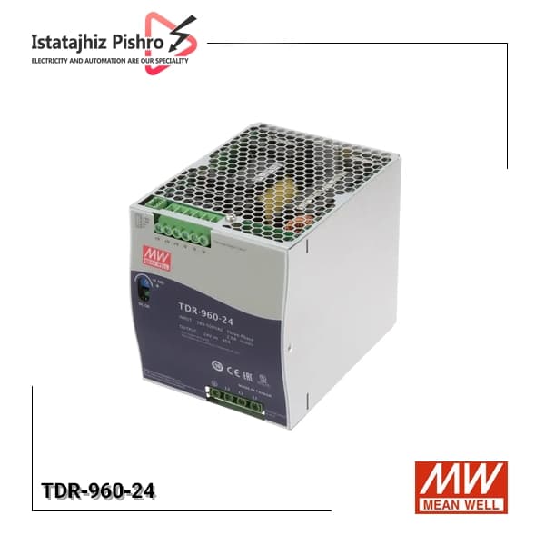 منبع تغذیه خروجی 24 ولت 40 آمپر مینول TDR-960-24 ورودی 3 فاز