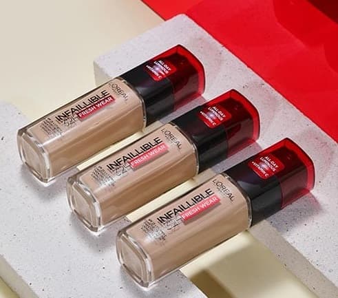 کرم پودر لورال اینفالیبل فرش ویر Fresh Wear L’oreal L’oreal Infallible Fresh Wear Foundation شماره 220حجم۳۰ میلی لیتر — تصویر ۲