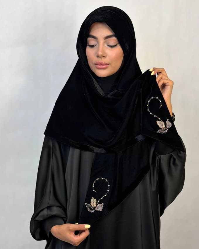 روسری مخمل ونوس ایتالیا کرشمه — تصویر ۲