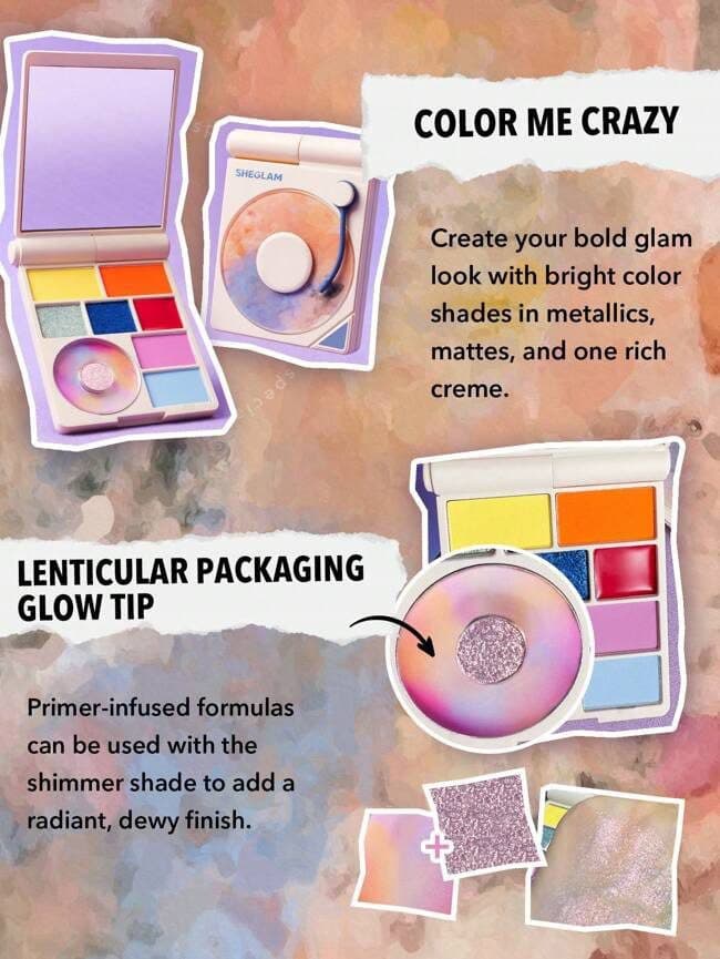 پالت رنگی VINYLY POP مدل COLOR ME CRAZY شیگلم SHEGLAM — تصویر ۵