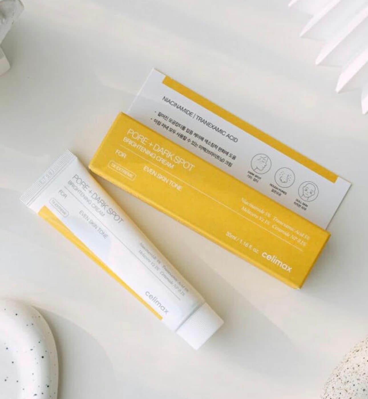 کرم روشنکننده و ضد لک منافذ پوست سلیمکس – Celimax Pore + Dark Spot Brightening Cream | 35ml — تصویر ۲