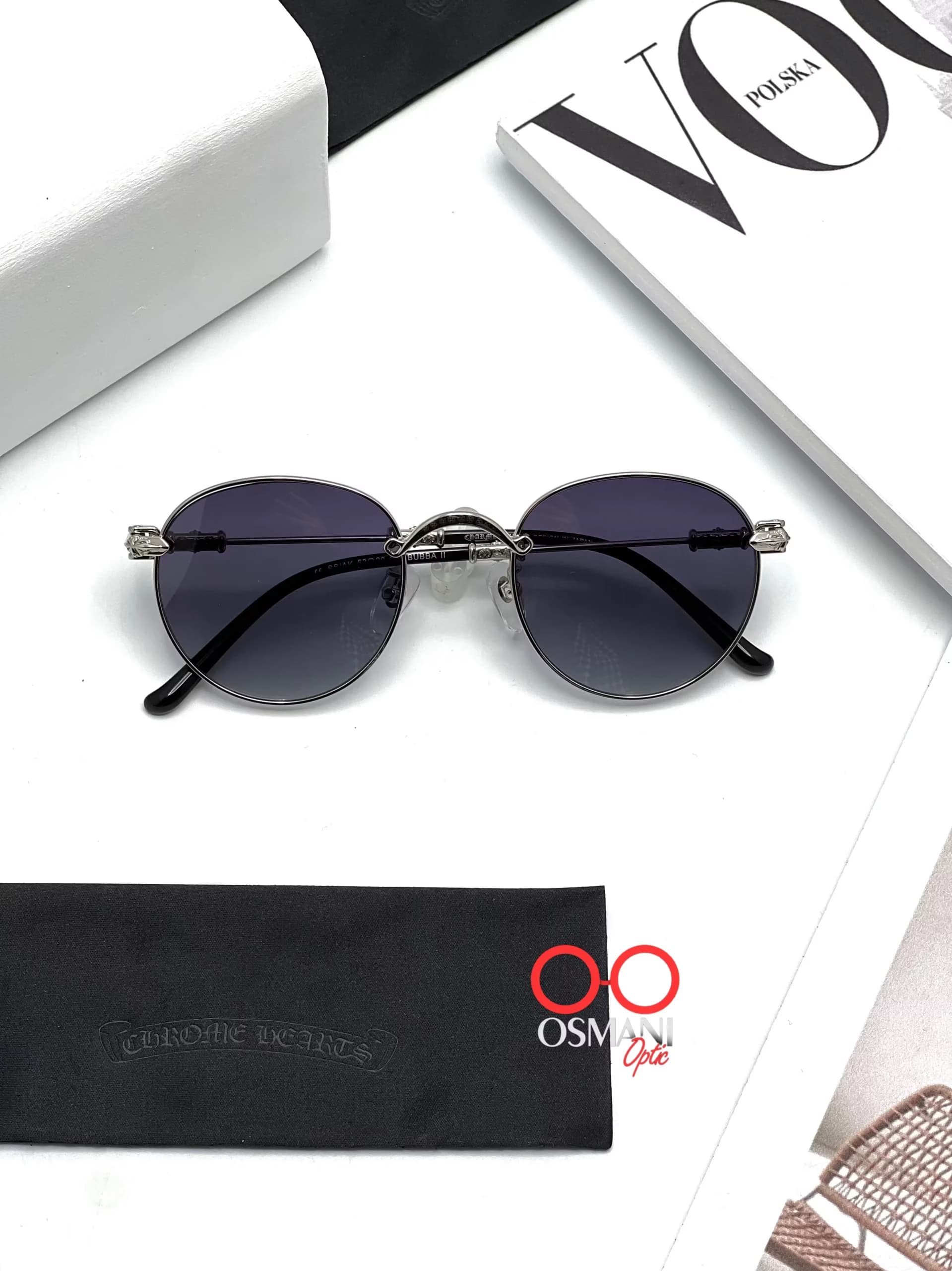 عینک آفتابی اسپرت کروم هرت مدل CHROME HEART BUBBA — تصویر ۲