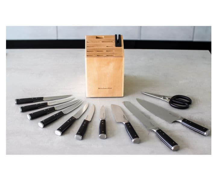 سرویس چاقو 11 پارچه مشکی کیچن اید KitchenAid Forged Cutlery Set KAG12STSNBXOBQ — تصویر ۶