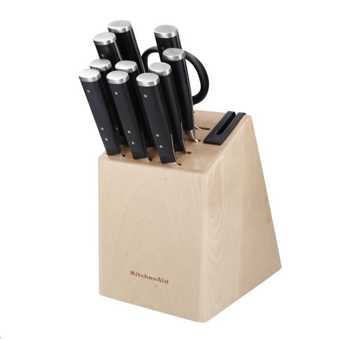 سرویس چاقو 11 پارچه مشکی کیچن اید KitchenAid Forged Cutlery Set KAG12STSNBXOBQ