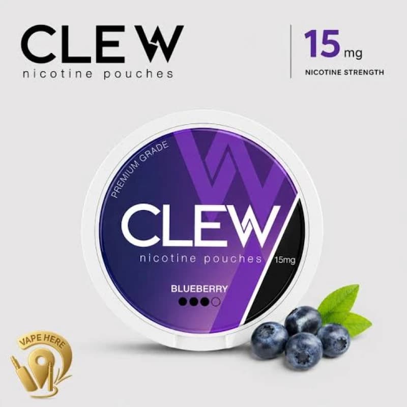 کیسه نیکوتین کلو (CLEW) بلوبری با دوز 15 میلی گرم در هر کیسه — تصویر ۲