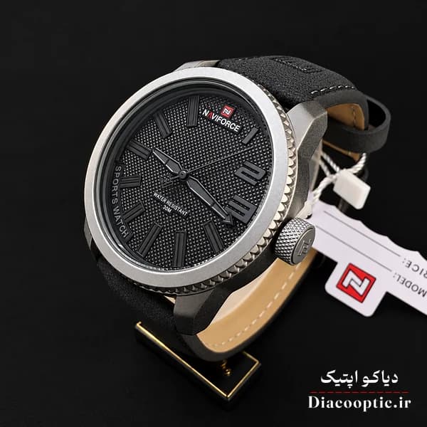 ساعت مچی اورجینال مردانه موتور ژاپن برند نیوی فورس مدل NF9202 چرمی — تصویر ۳