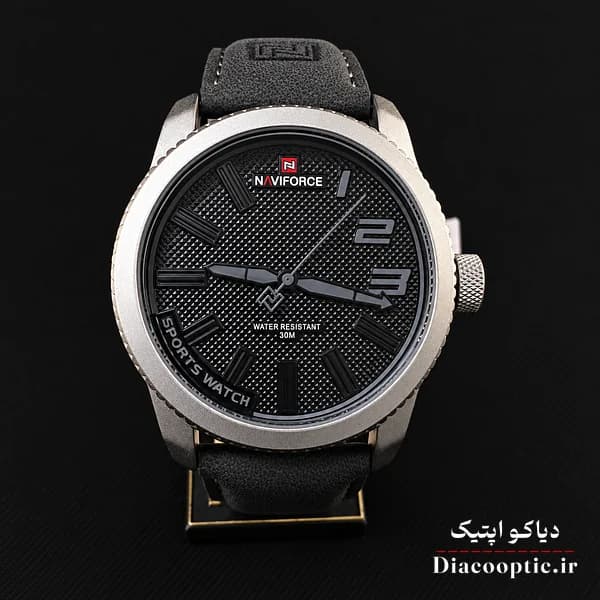 ساعت مچی اورجینال مردانه موتور ژاپن برند نیوی فورس مدل NF9202 چرمی — تصویر ۲