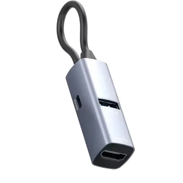 هاب پاورولوژی مدل Powerology Aluminum Mini USB-C Hub 100W PD — تصویر ۲