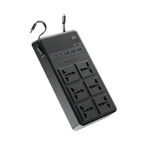 چندراهی برق 6 پریز پاورولوژی مدل Powerology PWCUQC030