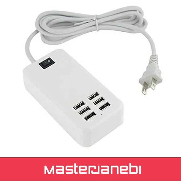 شارژر 6 پورت 30W USB