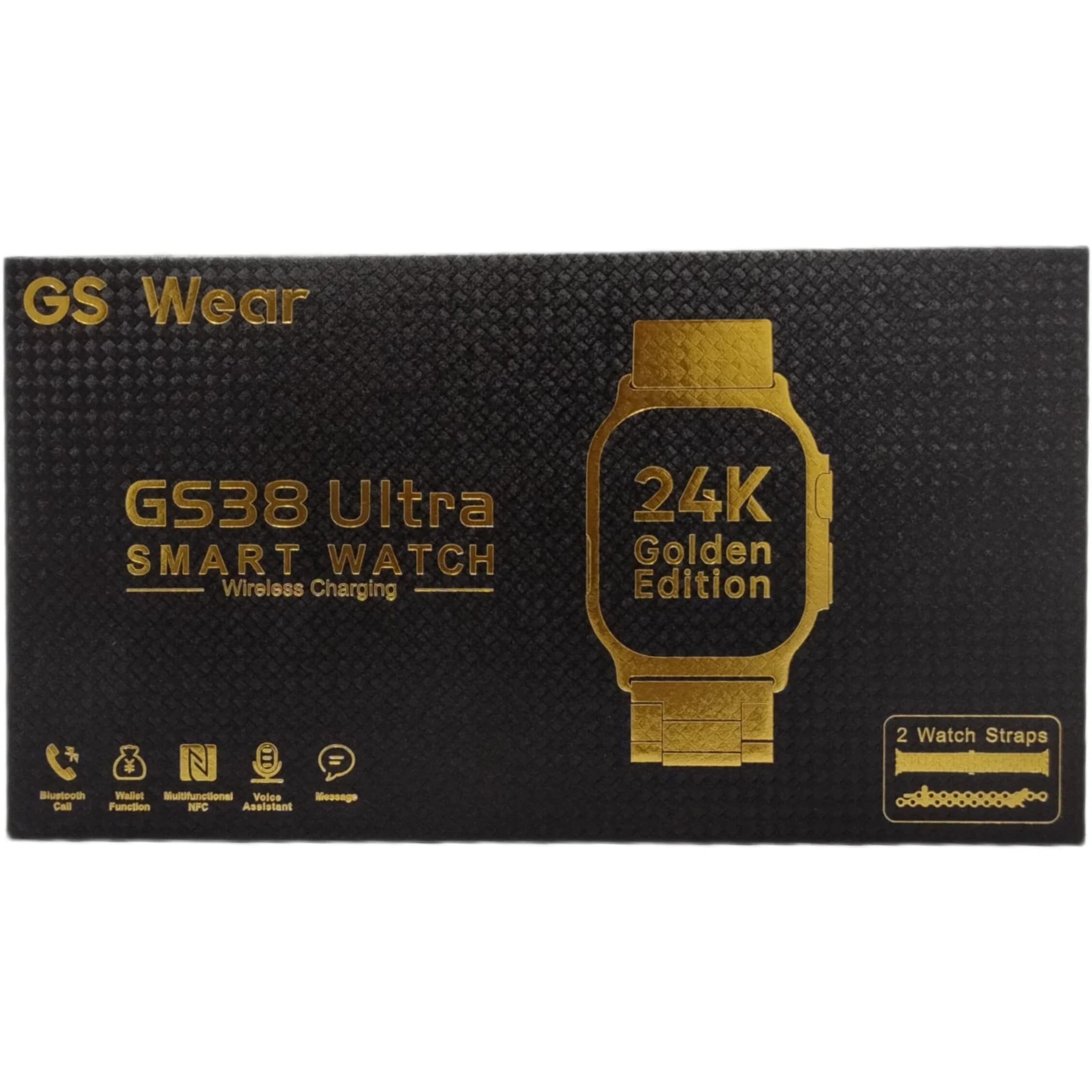 ساعت هوشمند مشکی مدل GS38 ULTRA — تصویر ۳