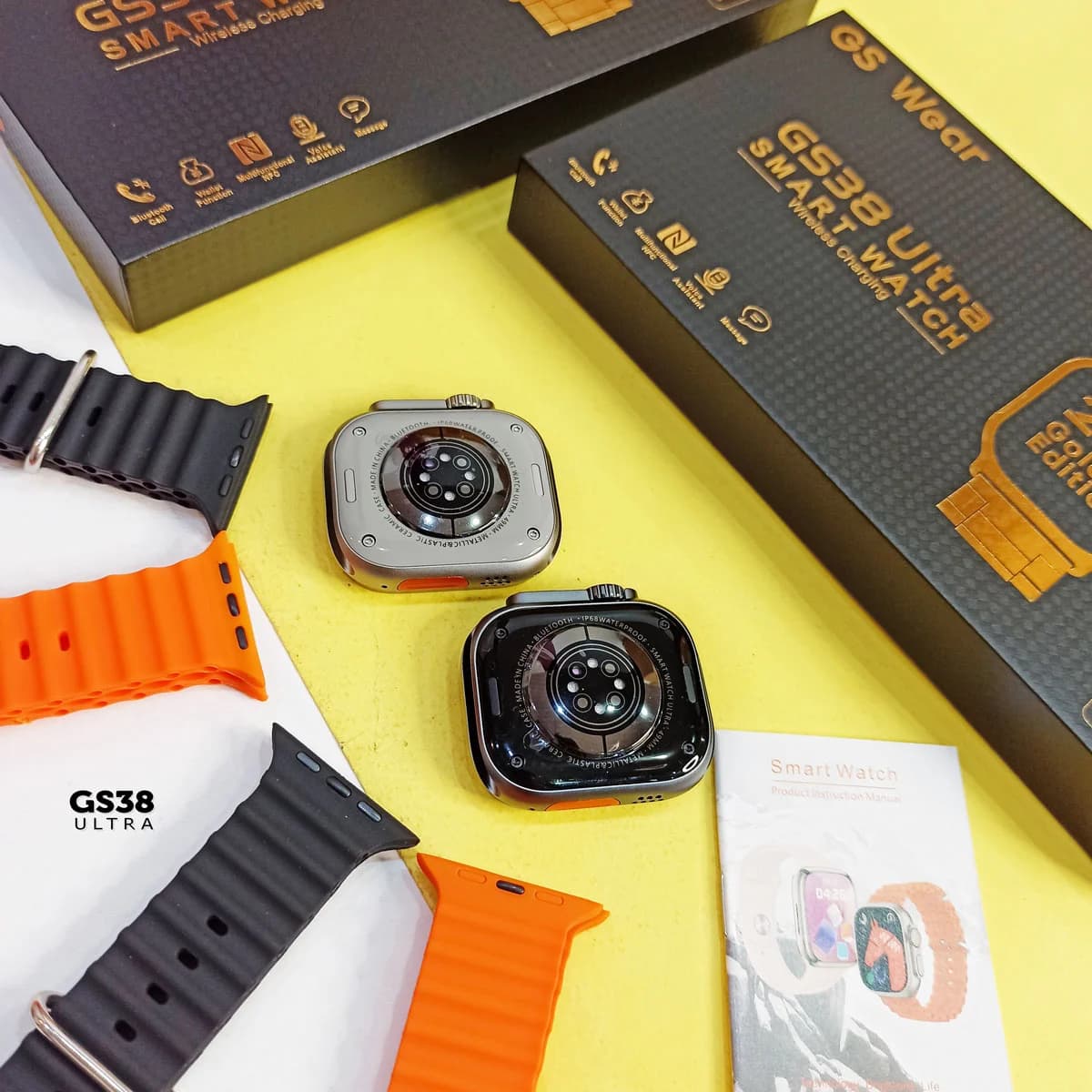 ساعت هوشمند مشکی مدل GS38 ULTRA — تصویر ۲
