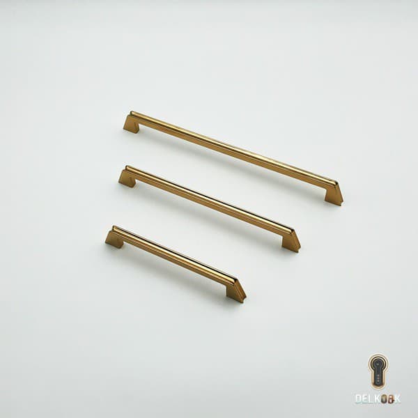 دستگیره نیم دایره کابینت و کمد کد c26 برند برنز استیل-Bronze steel — تصویر ۲