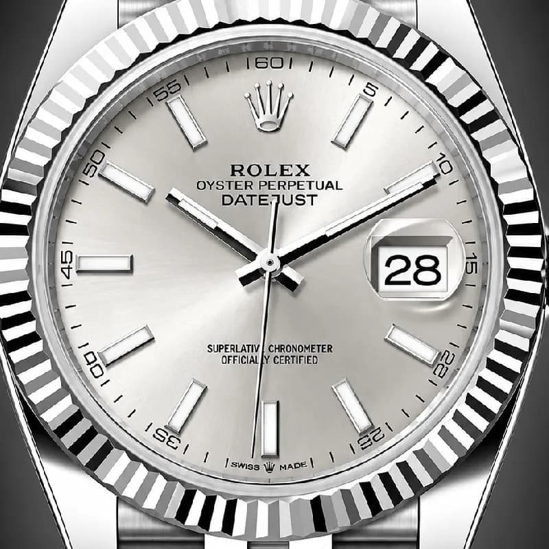 رولکس Datejust 41 نقرهای | رفرنس M126334-0003 — تصویر ۳