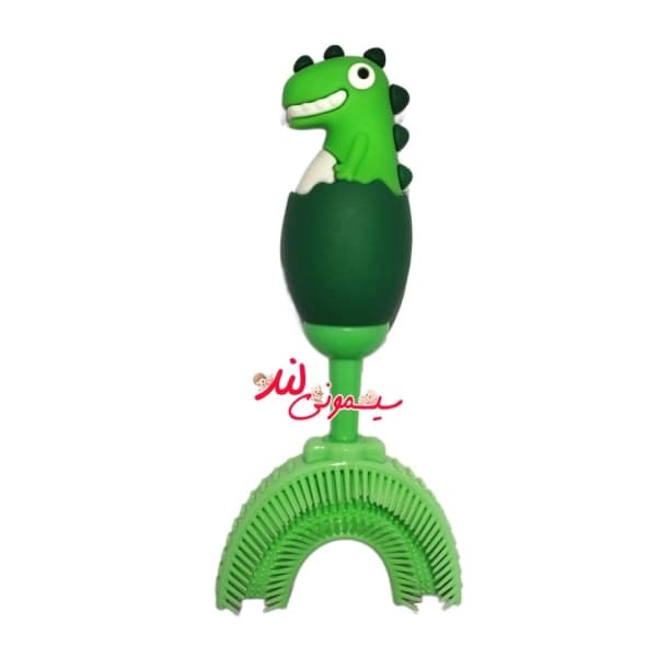 مسواک کودک سیلیکونی 360 درجه U شکل قاب دار — تصویر ۵