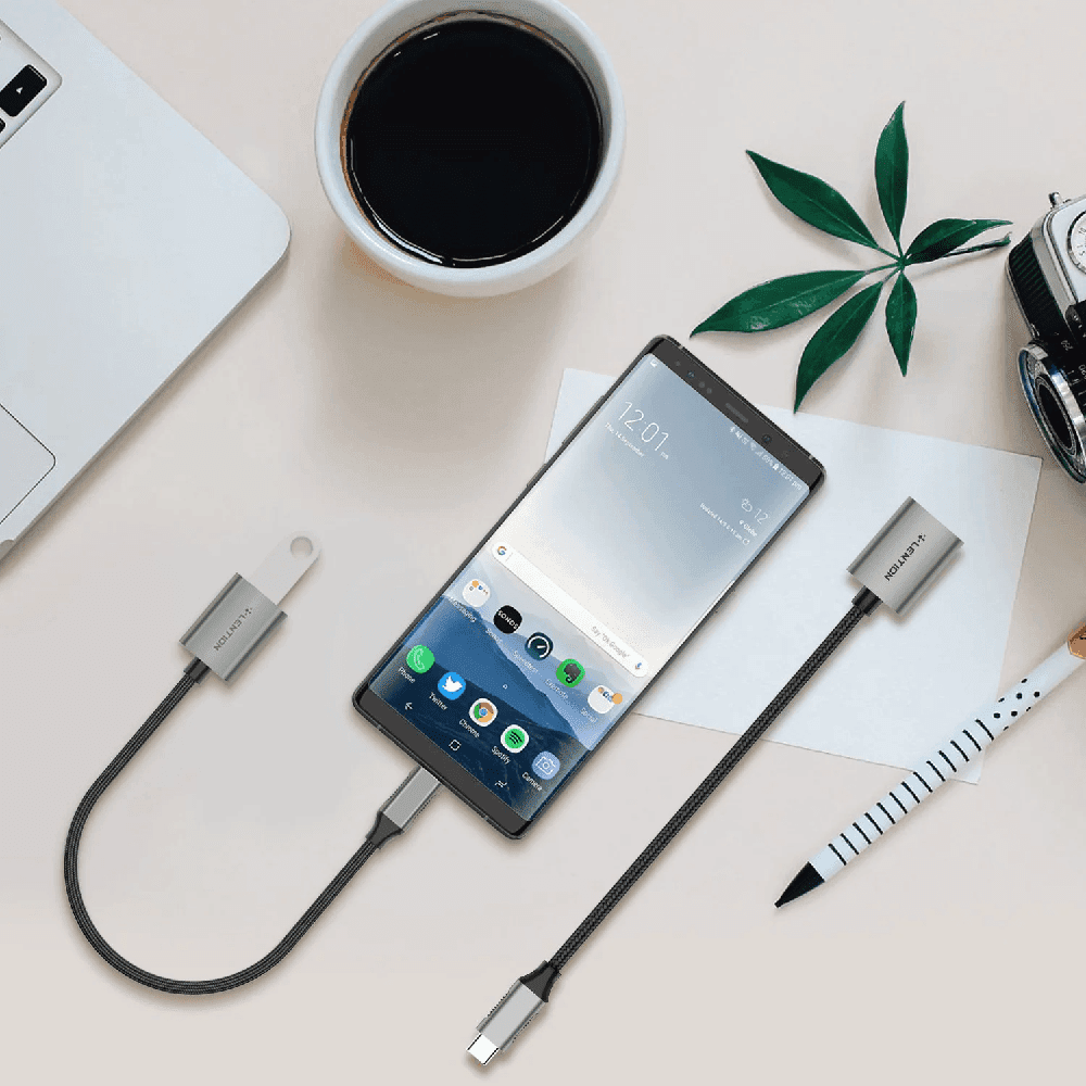 تبدیل USB-C به USB-A لنشن LENTION CB-C6 — تصویر ۳