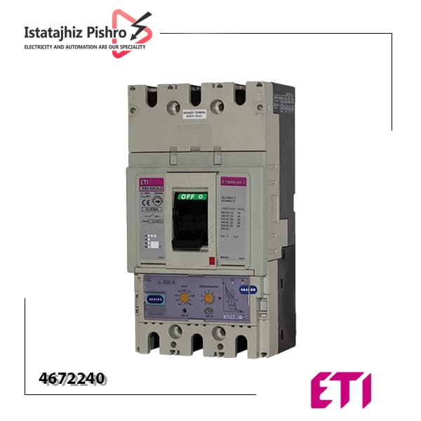 کلید اتوماتیک قابل تنظیم سه پل 1250 آمپر ETI با قدرت قطع 70kA