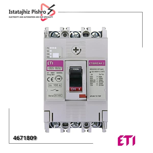کلید اتوماتیک فیکس 3P, 100A, 16KA — تصویر ۲