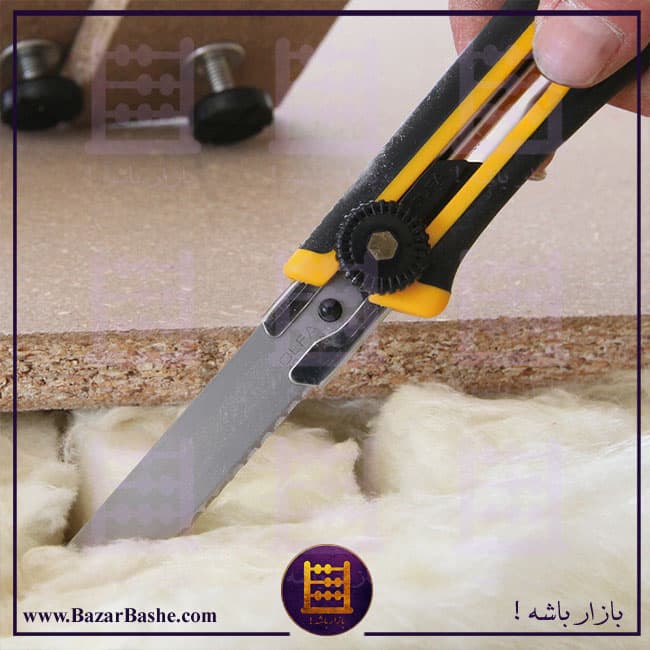 تیغ کاتر بزرگ اره ای الفا OLFA ژاپنی کد LWB-3B سایز 18 میلیمتر بسته 3 عددی — تصویر ۲