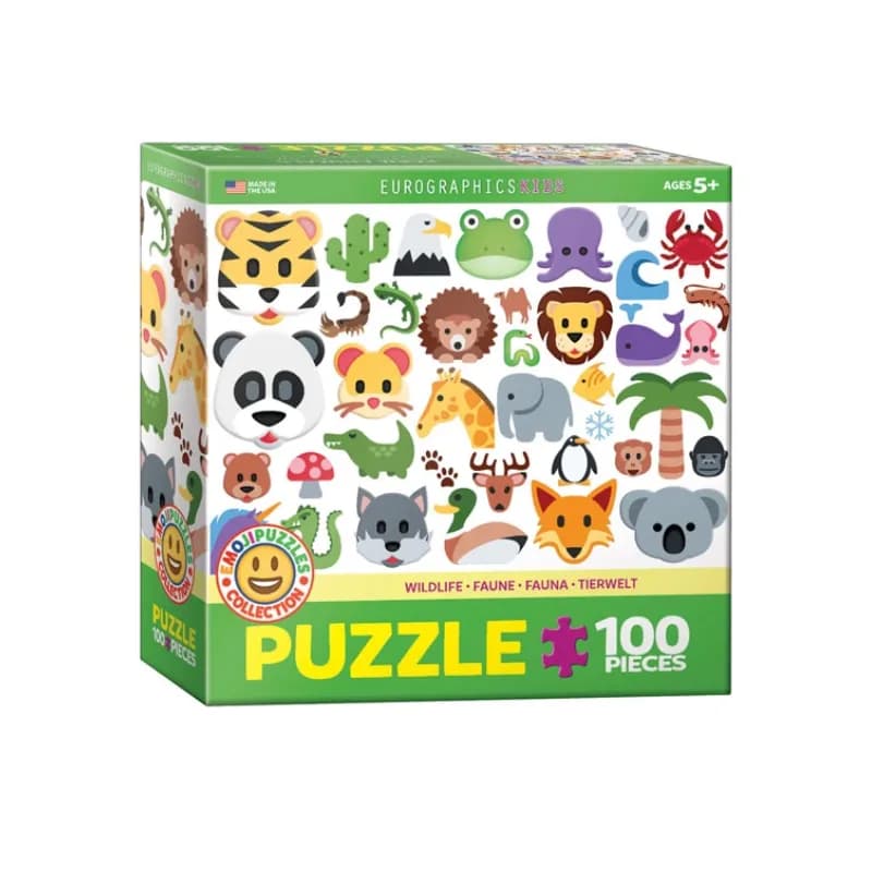 پازل 100 تكه یوروگرافیک کودک طرح Wildlife كد 5395-6100