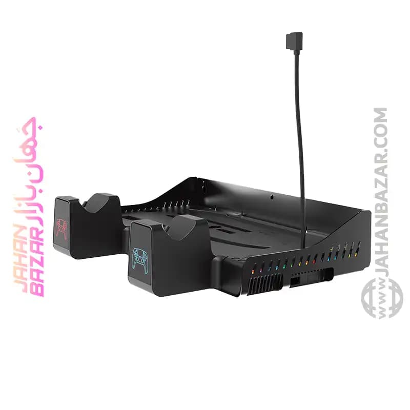 پایه شارژر گیم پد و فن خنک کننده تسکو TSCO مدل TGS 18 LootRack — تصویر ۳