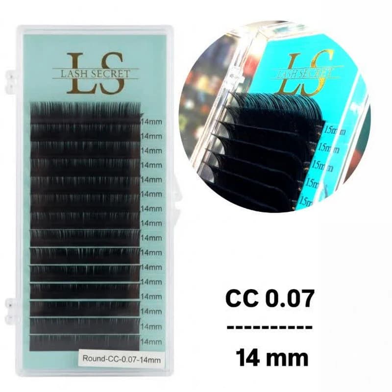 پالت اکستنشن مژه لش سکرت LASH SECRET CC-0.07 14mm