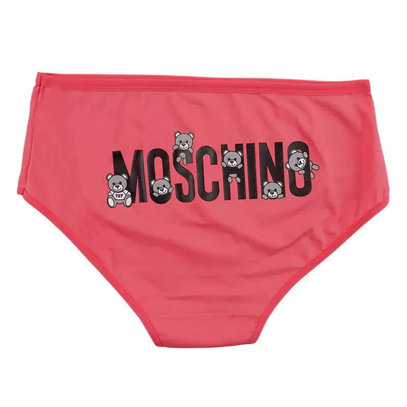 شورت اسلیپ زنانه نخی چاپی طرح خرس moschino برند بانو — تصویر ۶