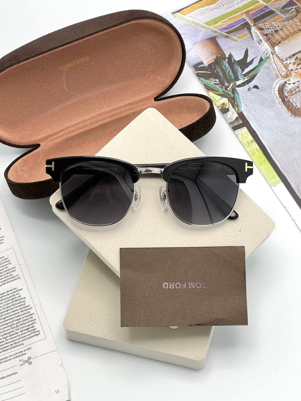 عینک آفتابی اسپرت تامفورد مدل Tom Ford TF248 ClubMaster — تصویر ۴