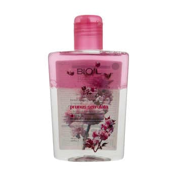 محلول پاک کننده آرایش صورت دو فاز بیول مدل Flower حجم 150 میلی لیتر