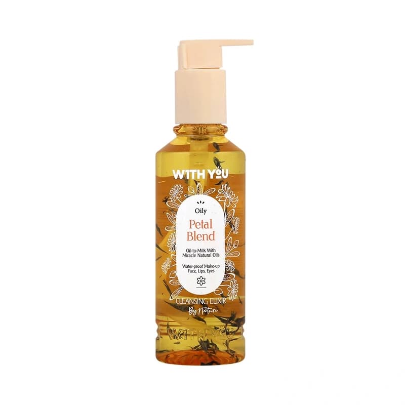 روغن پاککننده آرایش صورت ویت یو مدل Petal Blend حجم 200 میلیلیتر