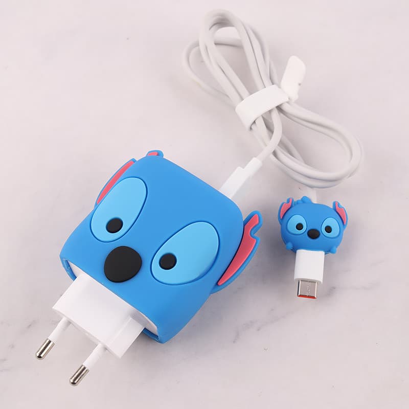 ست محافظ کابل و کلگی شارژر شیائومی 33 وات طرح Stitch — تصویر ۲