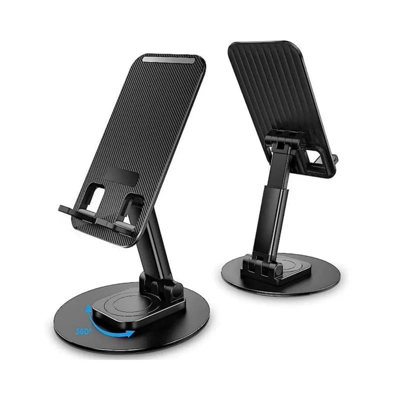 هولدر رومیزی موبایل و تبلت تاشو با قابلیت تنظیم ارتفاع و چرخش 360 درجه کد F381 — تصویر ۲
