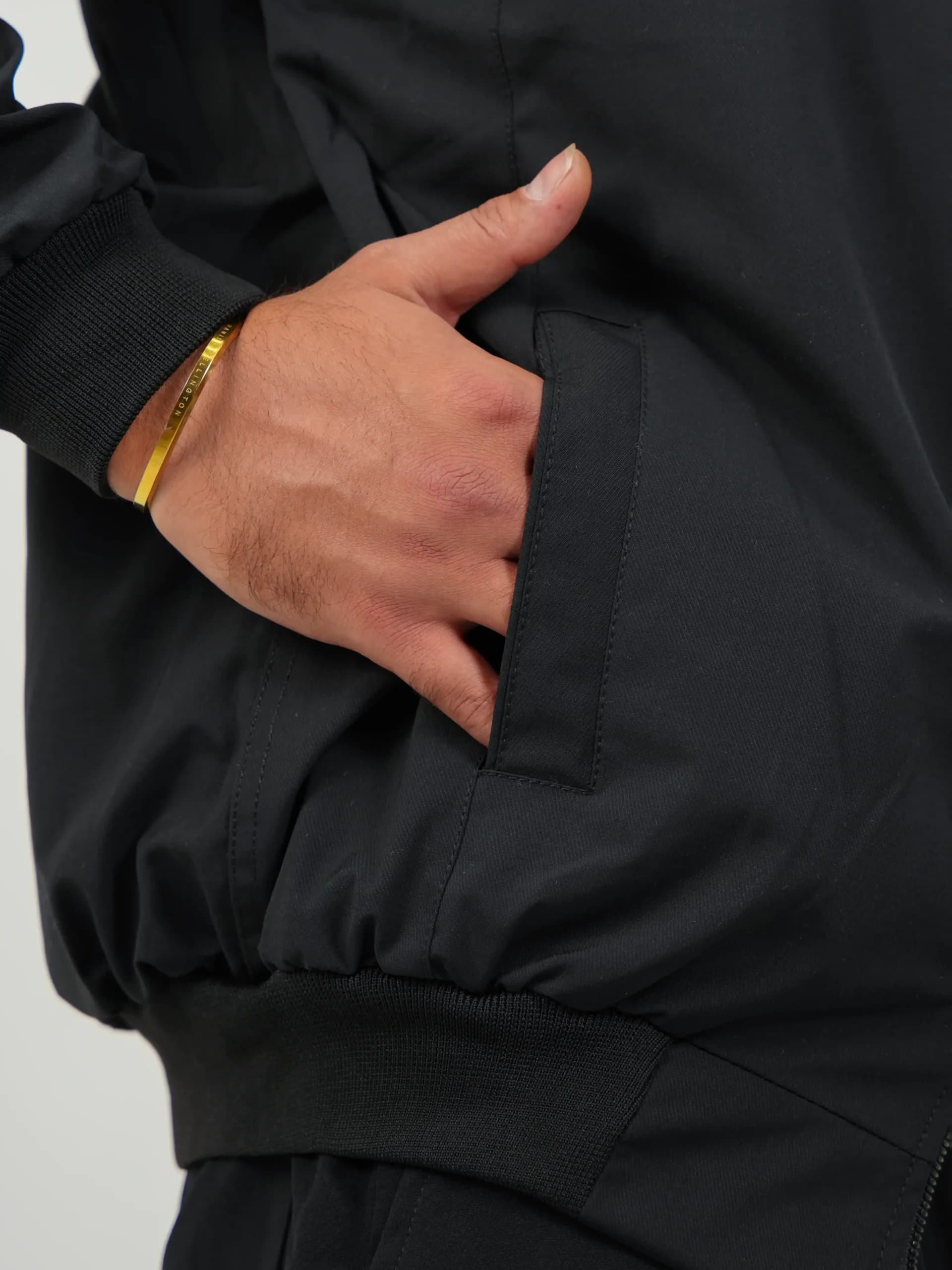 کاپشن مردانه بایکر پارچه شمعی MASSIMOکد50228 — تصویر ۳