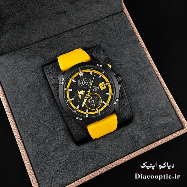 ساعت مچی اورجینال مردانه سه موتور برند نیوی فورس مدل NF8033 بند رابر — تصویر ۴