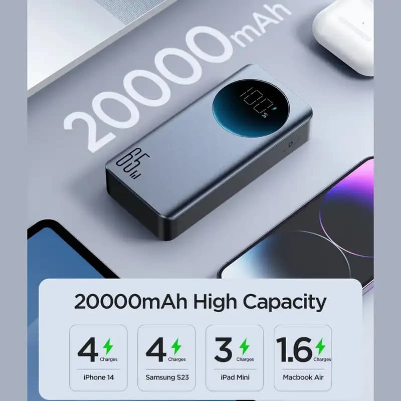 پاوربانک 20000 هزار 65 وات جویروم مدل Joyroom JR-PBF04 — تصویر ۶