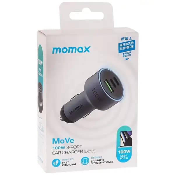 شارژر فندکی 100 وات مومکس مدل Momax UC-17 — تصویر ۵