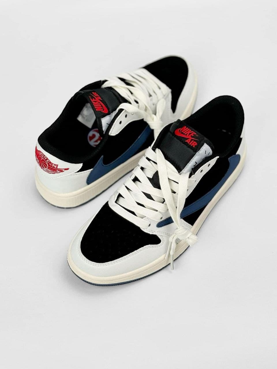 نایک ایر جردن ۱ بدون ساق تراویس اسکات لی آبی Nike jordan 1 low Travis Scott lee — تصویر ۵