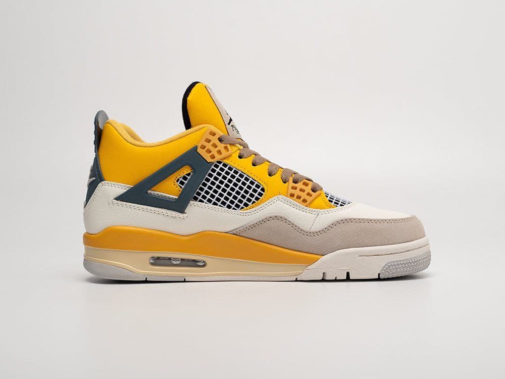 نایک ایر جردن ۴ زرد Nike air jordan 4 yellow — تصویر ۴