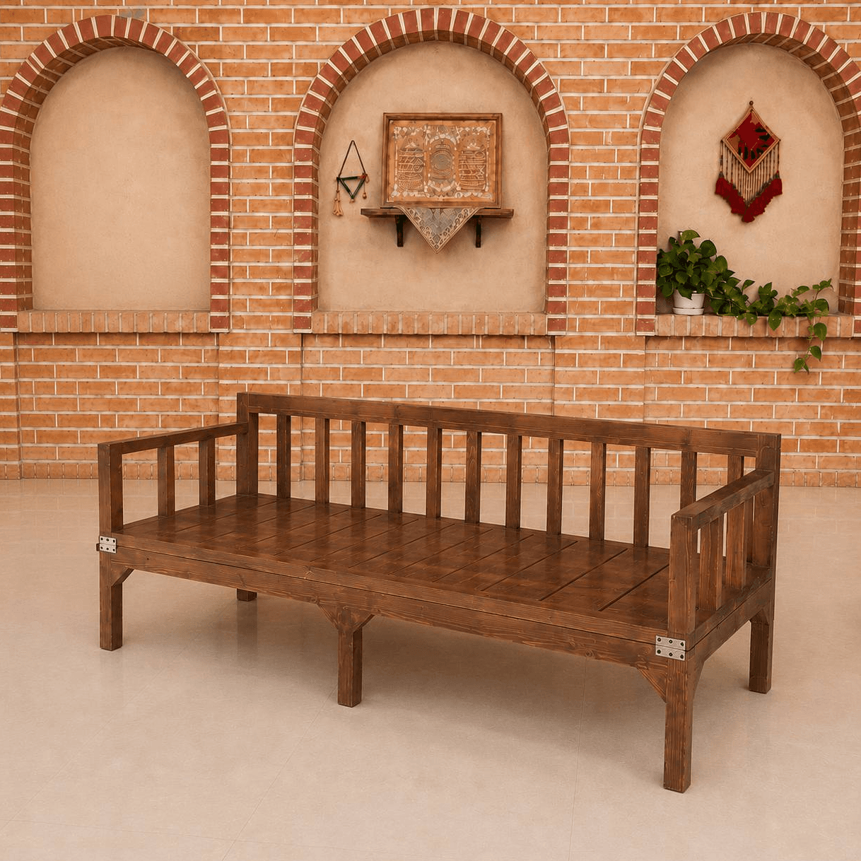 تخت چوبی تاشو اورالس روسی مبلمان فرنا مدل 1143264