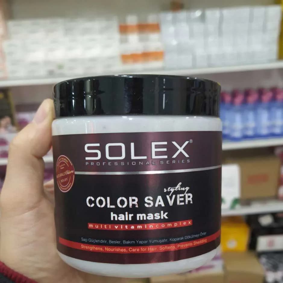 ماسک مخصوص موهای رنگ شده سولکس Solex حجم 500 میل — تصویر ۲