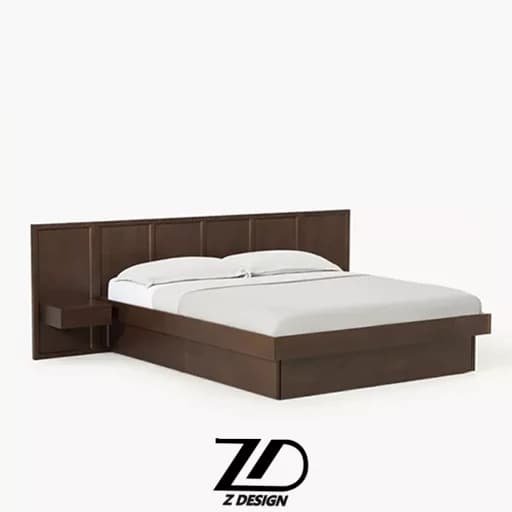 تخت دونفره چوبی نویان مبلمان فرنا مدل 1143177