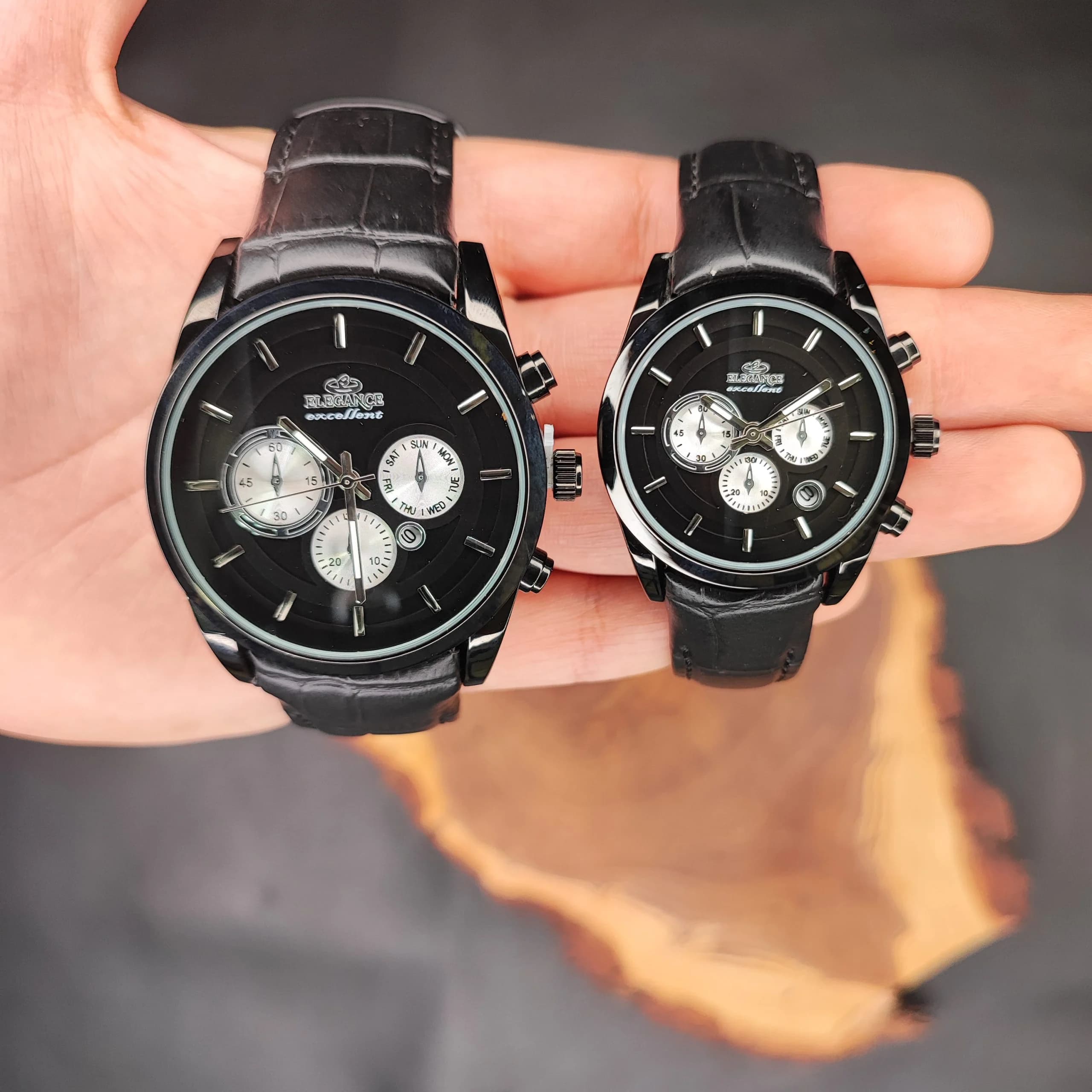 ست ساعت مچی عقربه ای الگانس مشکی نقره ای مدل MA-2067G — تصویر ۷