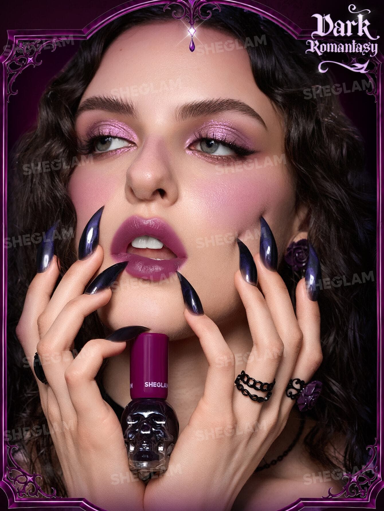 تینت لب و گونه Dark Romantasy شیگلم رنگ Plum Hex — تصویر ۲