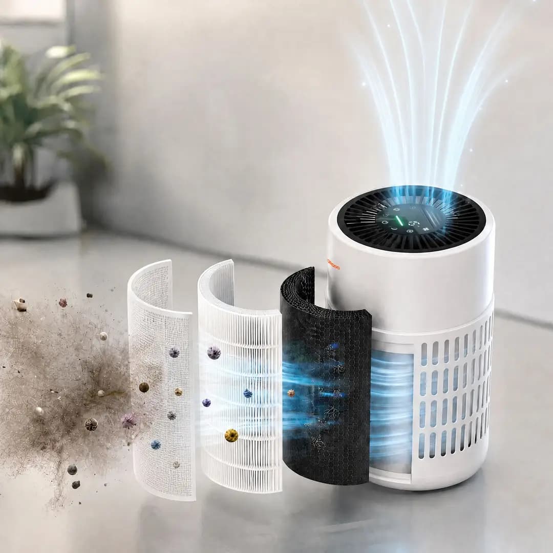 دستگاه تصفیه هوای هوشمند پرودو Purea Prime با فیلتر H13 PDLFSTDK08WH — تصویر ۶